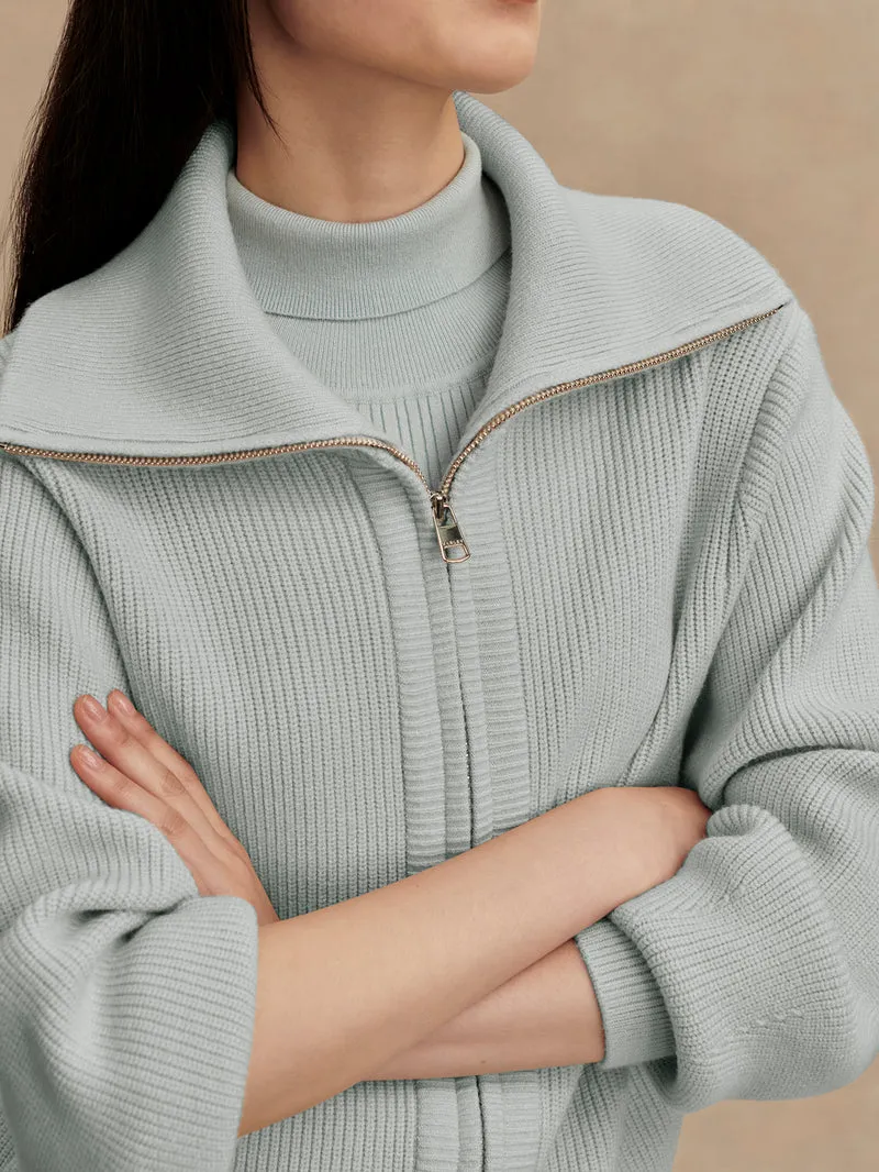 Enrico Zip-Through Knit Jacket