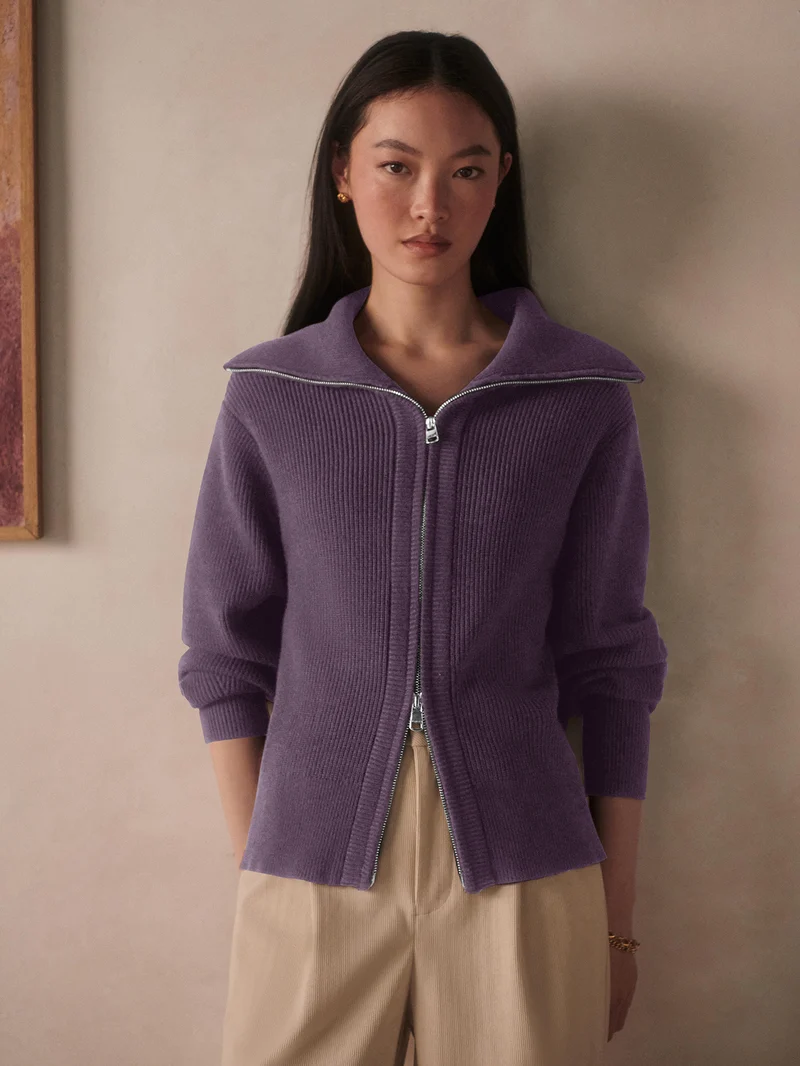 Enrico Zip-Through Knit Jacket