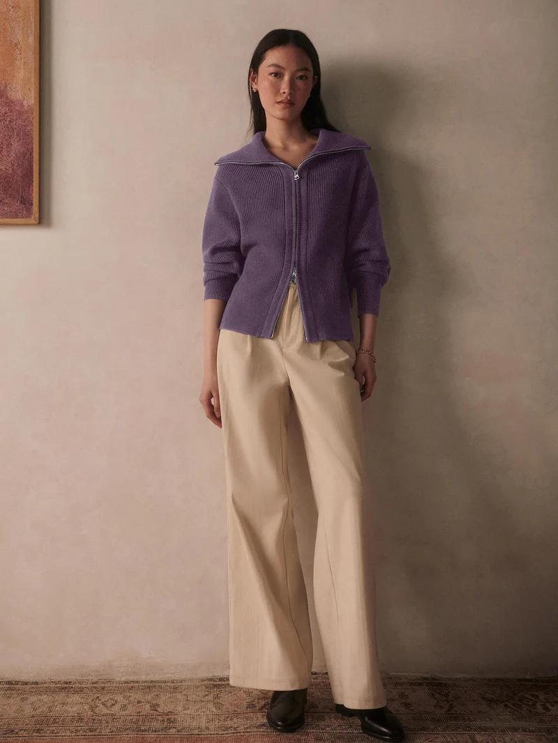 Enrico Zip-Through Knit Jacket