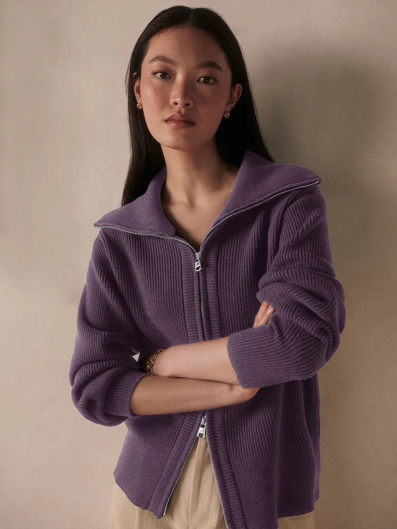 Enrico Zip-Through Knit Jacket