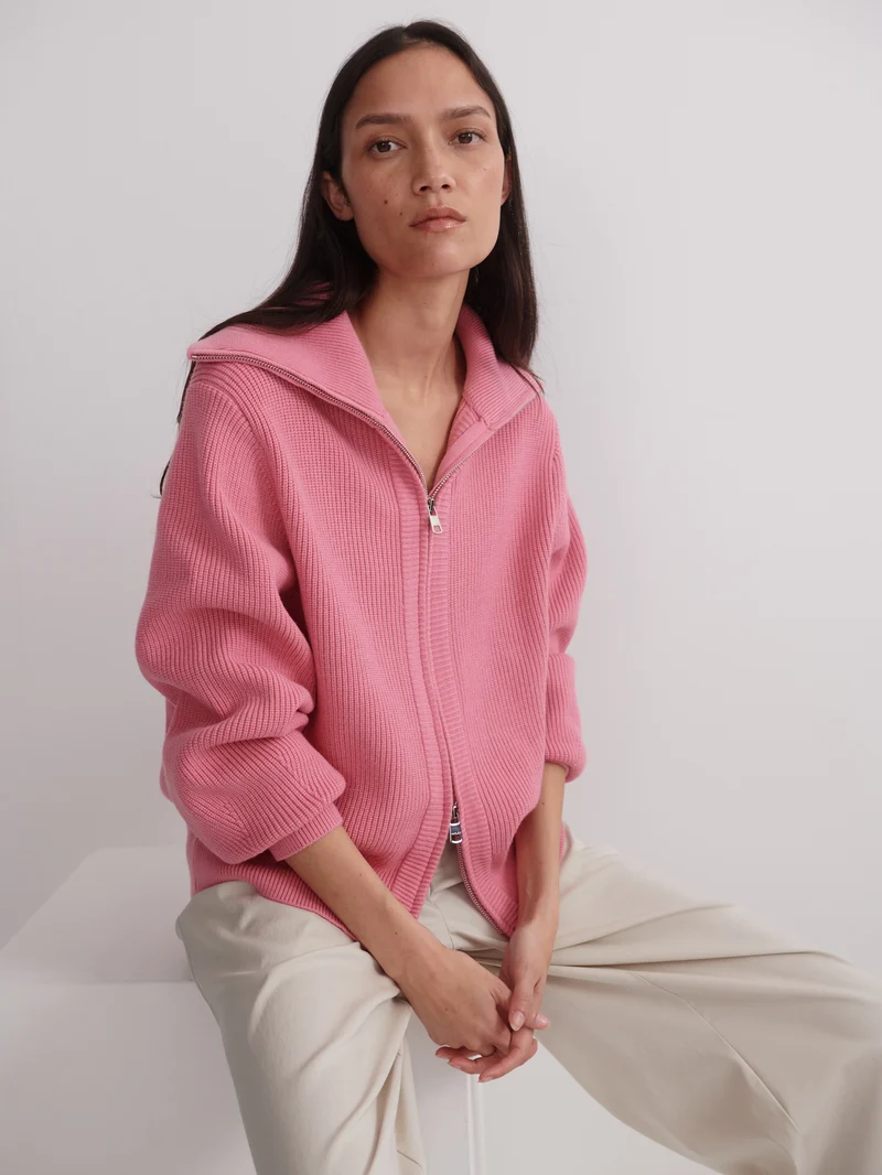 Enrico Zip-Through Knit Jacket