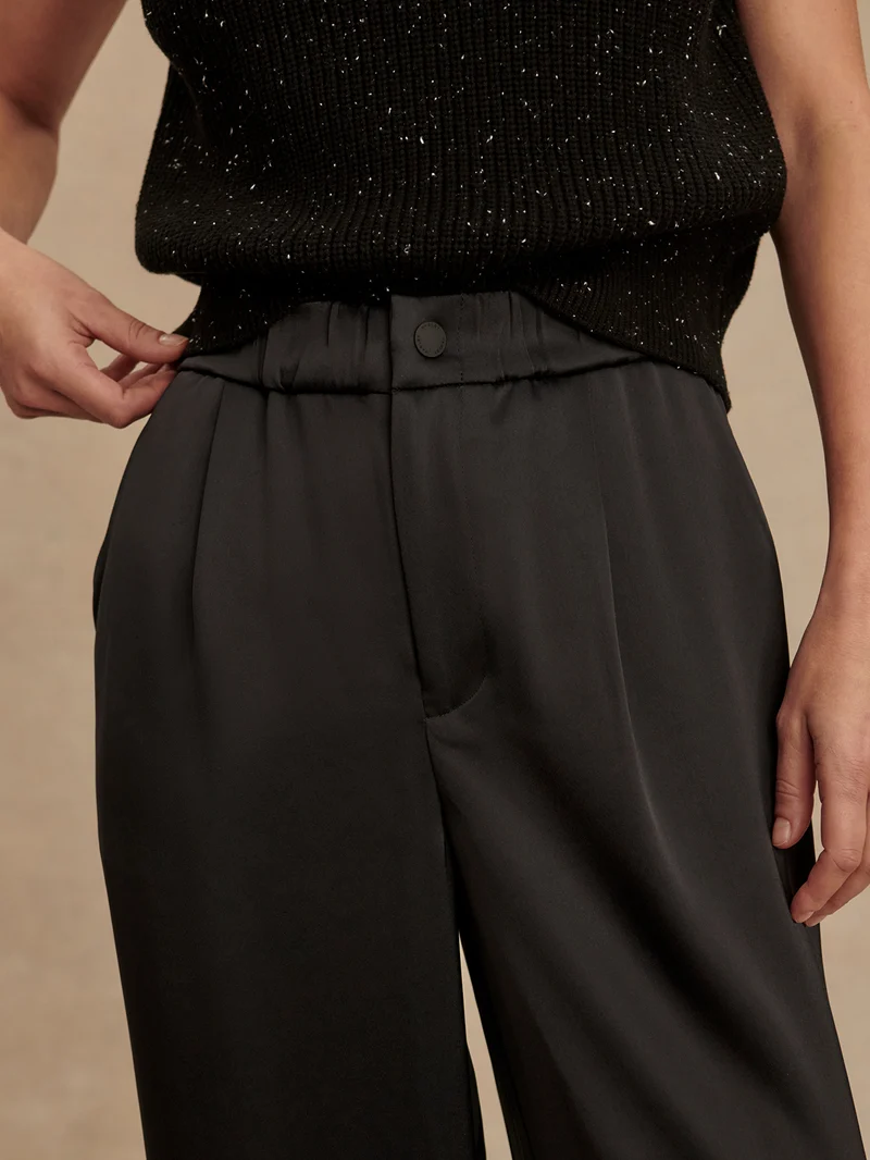 Light Satin Wide Leg Pant Regular