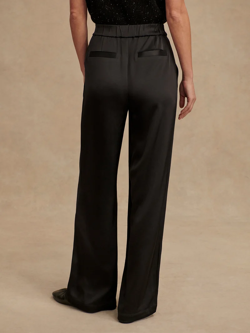 Light Satin Wide Leg Pant Regular