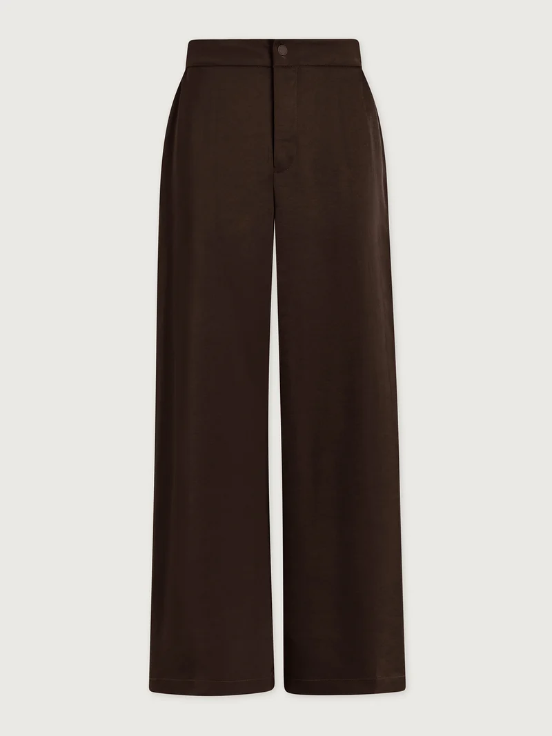 Light Satin Wide Leg Pant Regular