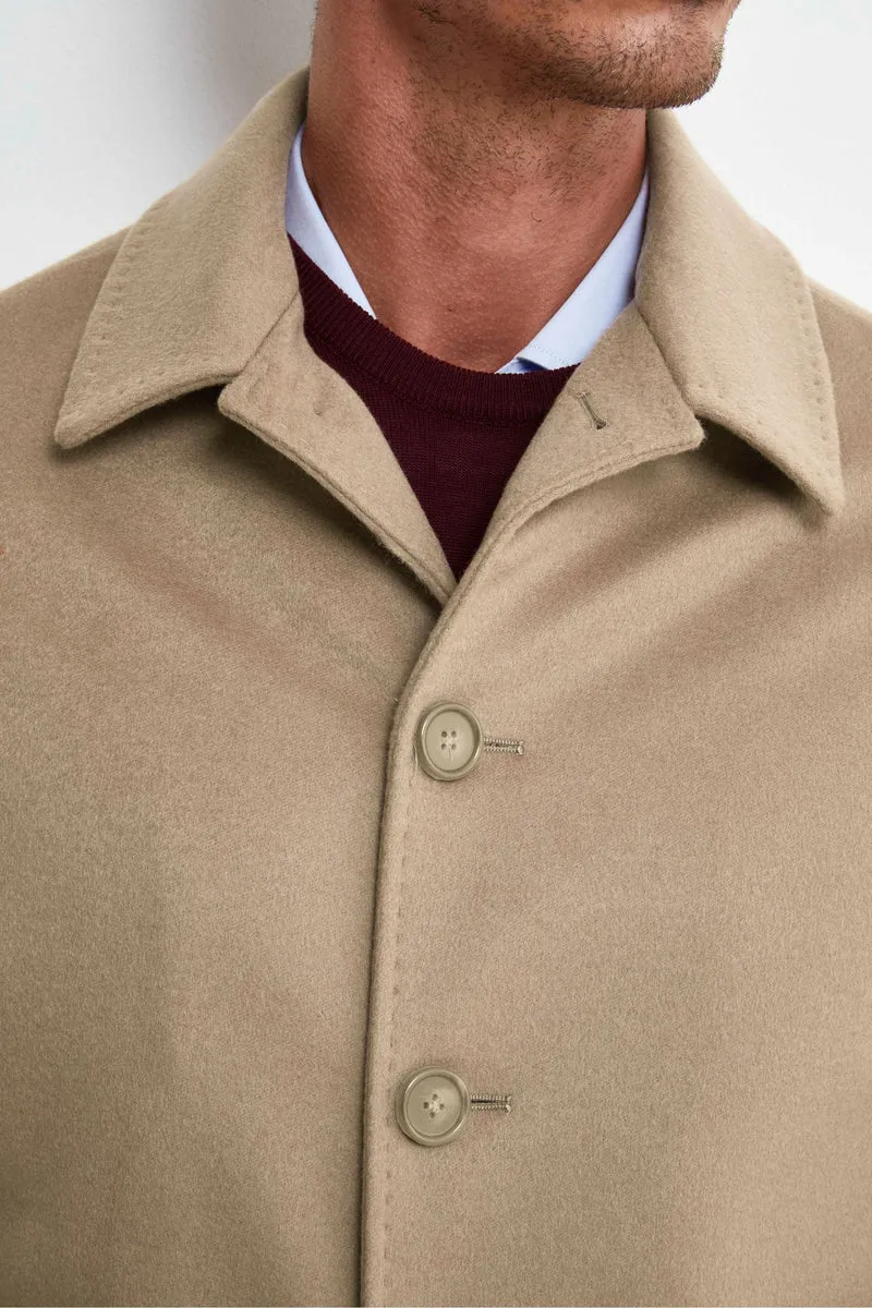 Cappotto Foderato in Cashmere - CAMMELLO