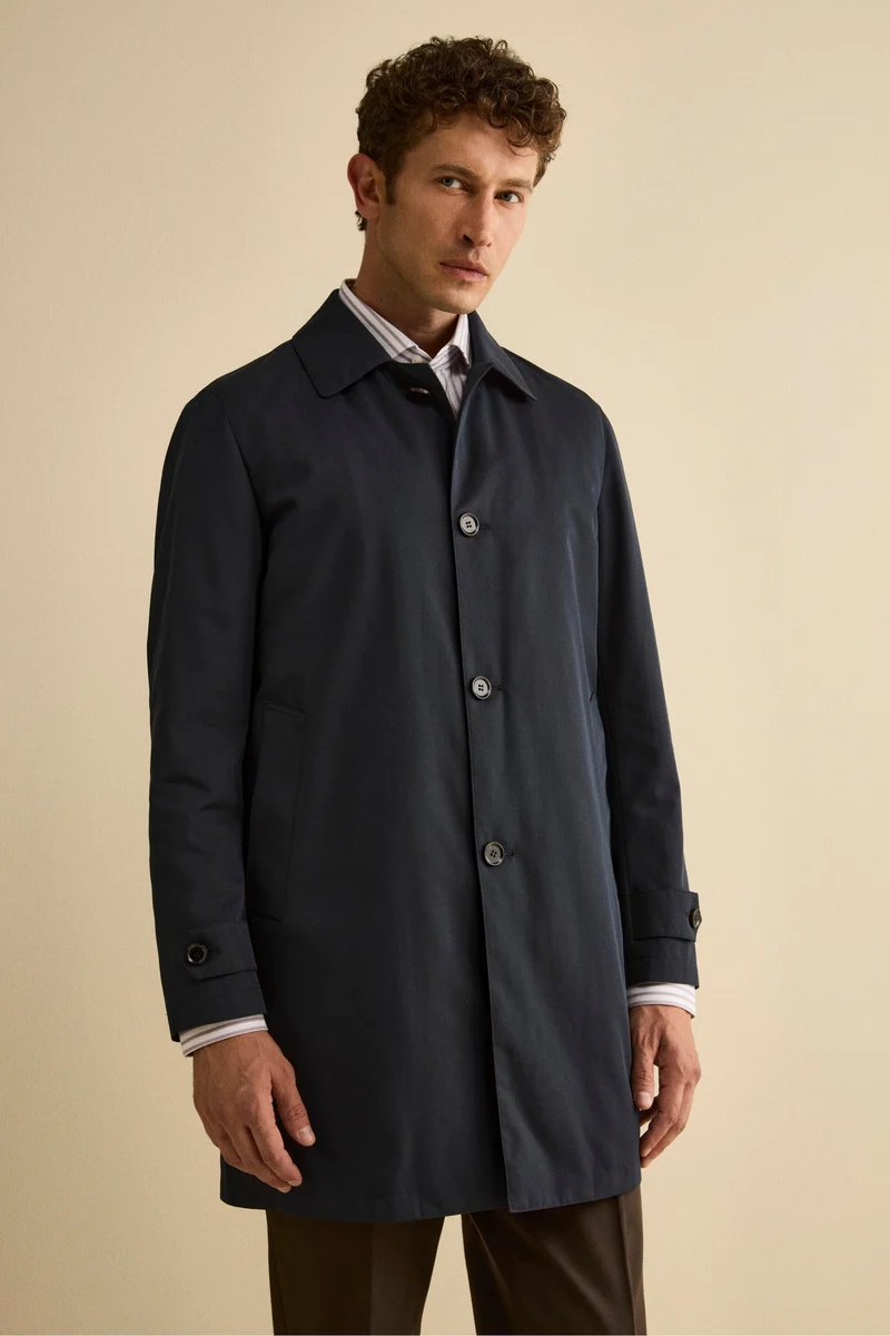 Impermeabile Invernale Midi con Trapunta - BLU