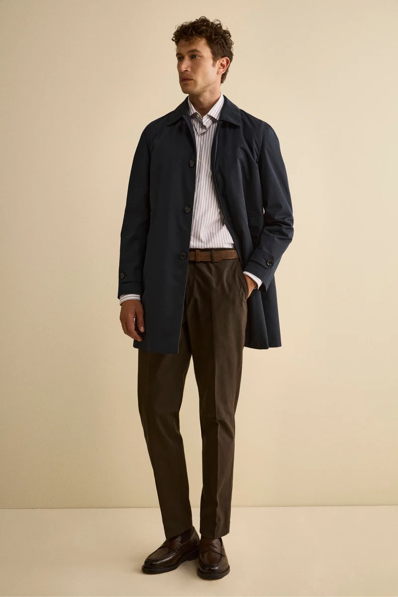 Impermeabile Invernale Midi con Trapunta - BLU
