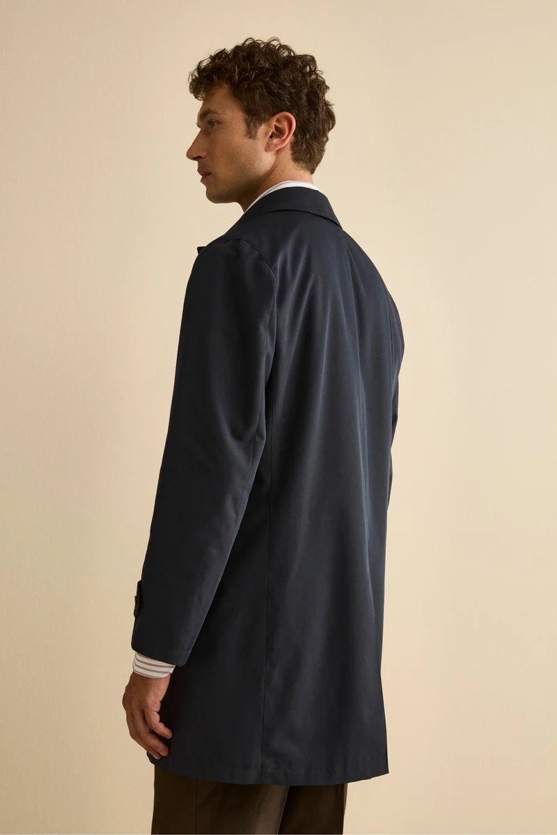 Impermeabile Invernale Midi con Trapunta - BLU