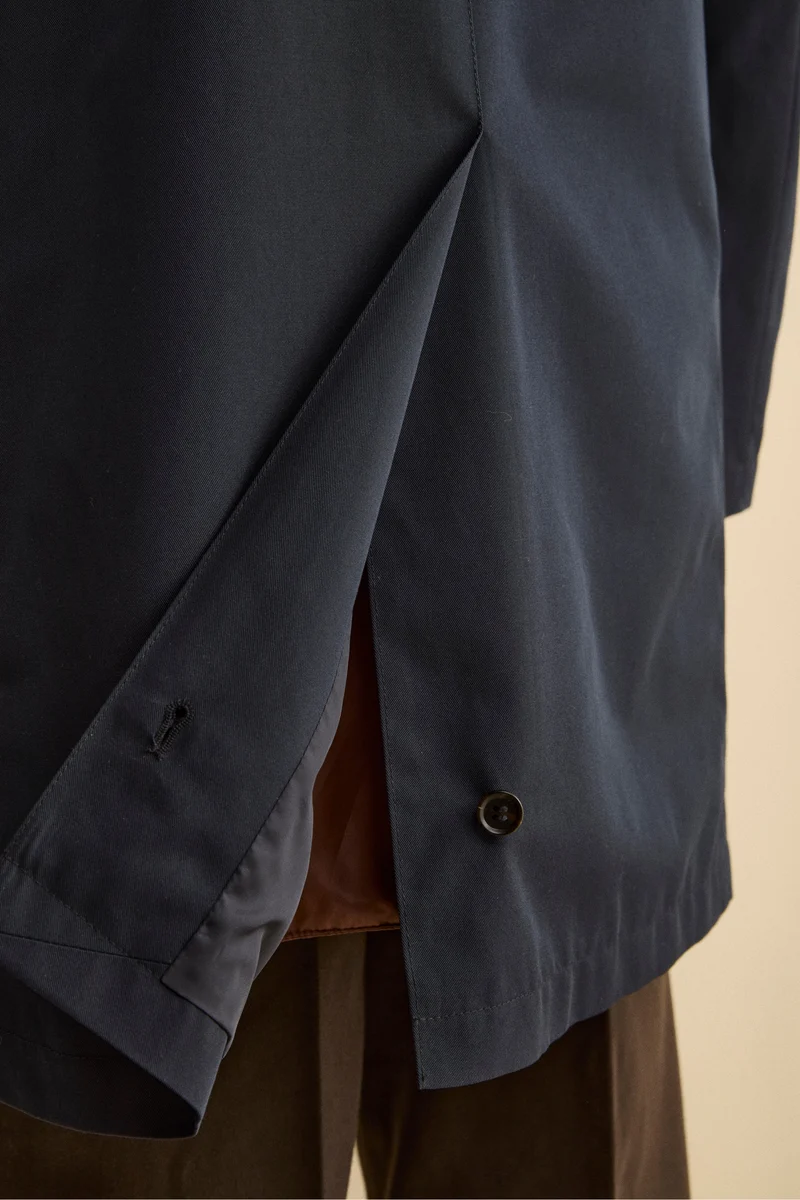 Impermeabile Invernale Midi con Trapunta - BLU