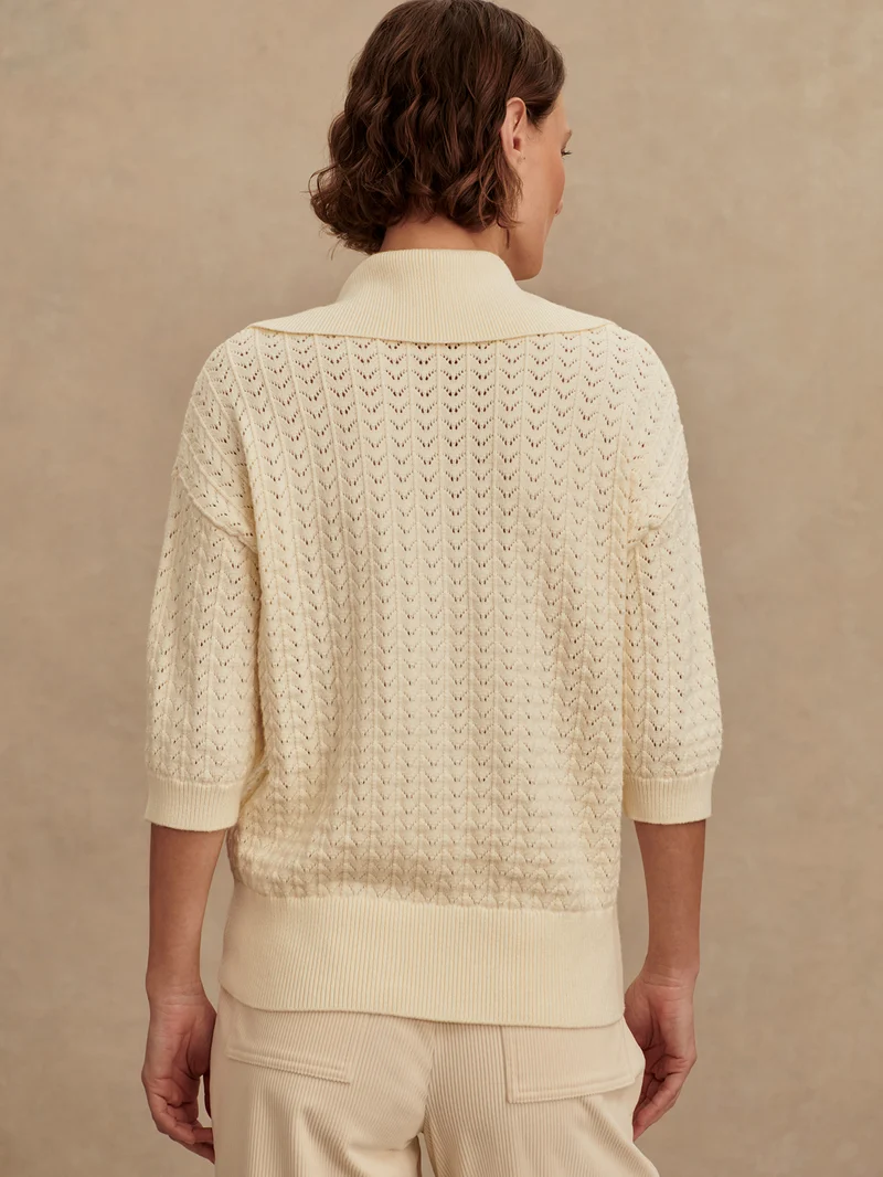 Arney Half Zip Knit Polo
