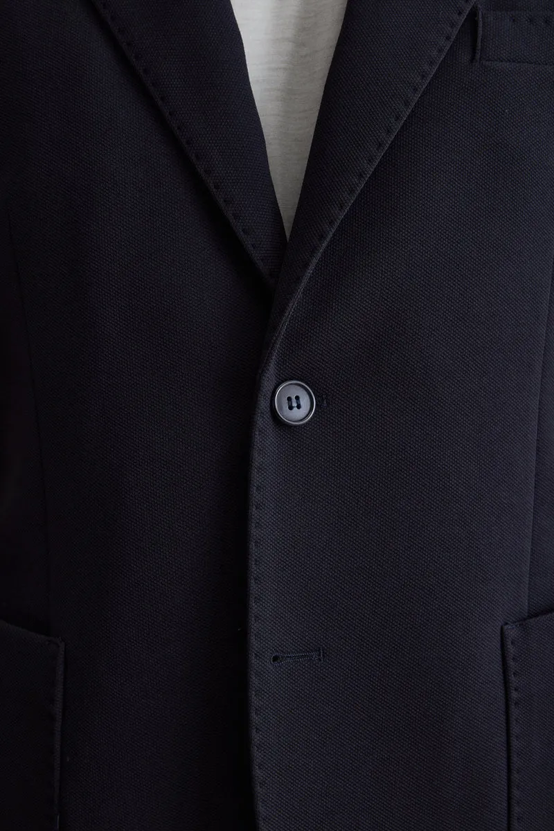 Giacca Slim Fit Semifoderata Revers Classico - BLU