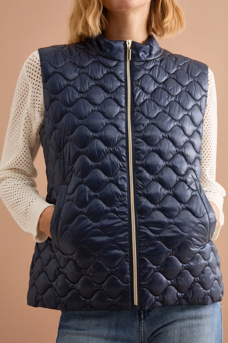 Giubbotto Impermeabile con Cappuccio e Gilet Removibile - BLU