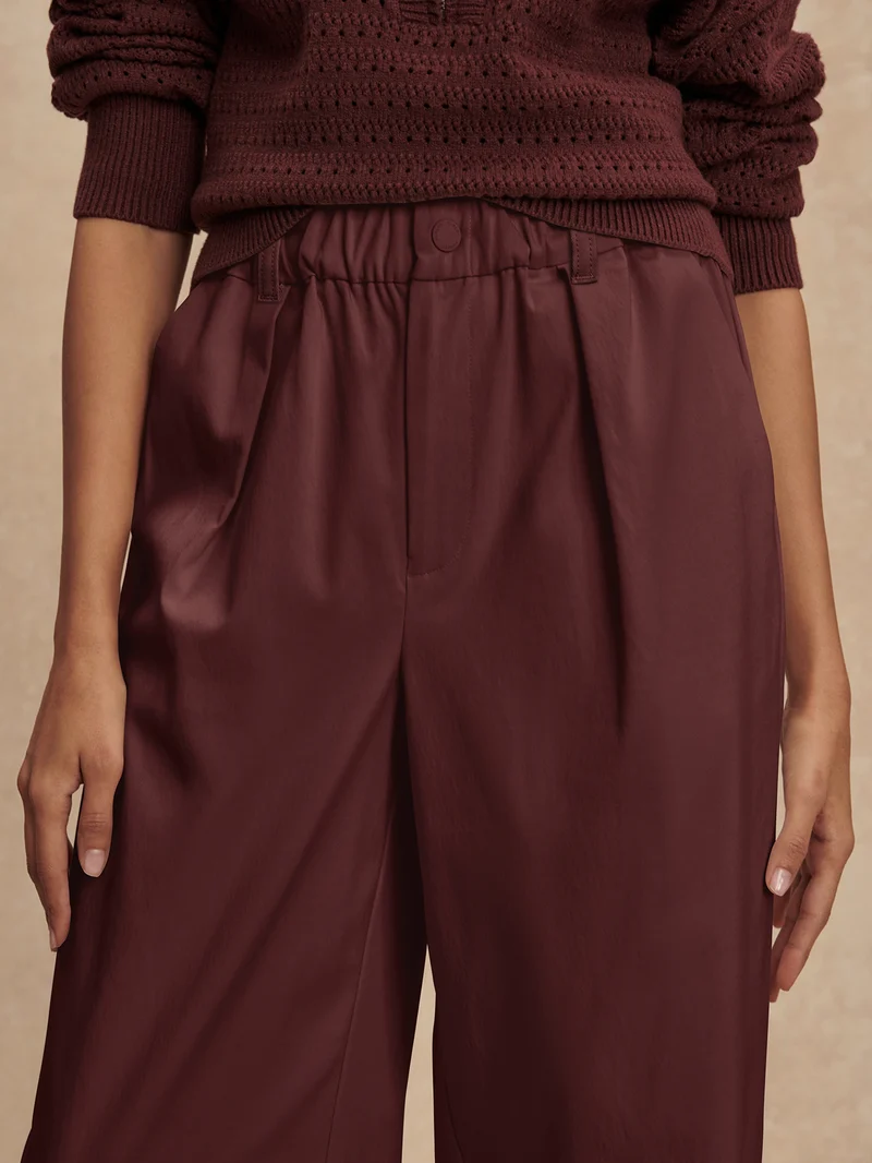Mid Weight Stretch Wide Leg Trouser Regular