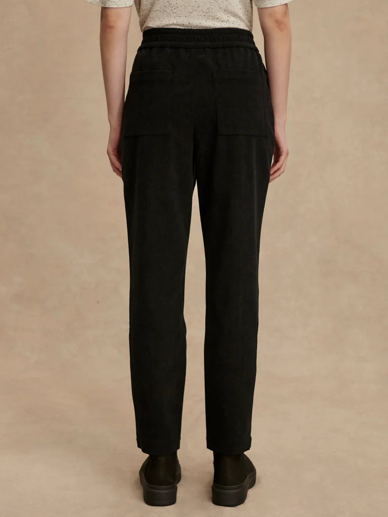Stretch Needle Cord Tapered Trouser Long