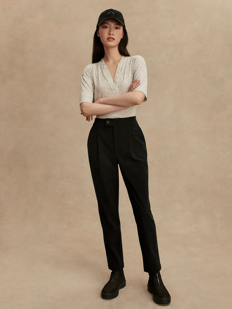 Stretch Needle Cord Tapered Trouser Regular