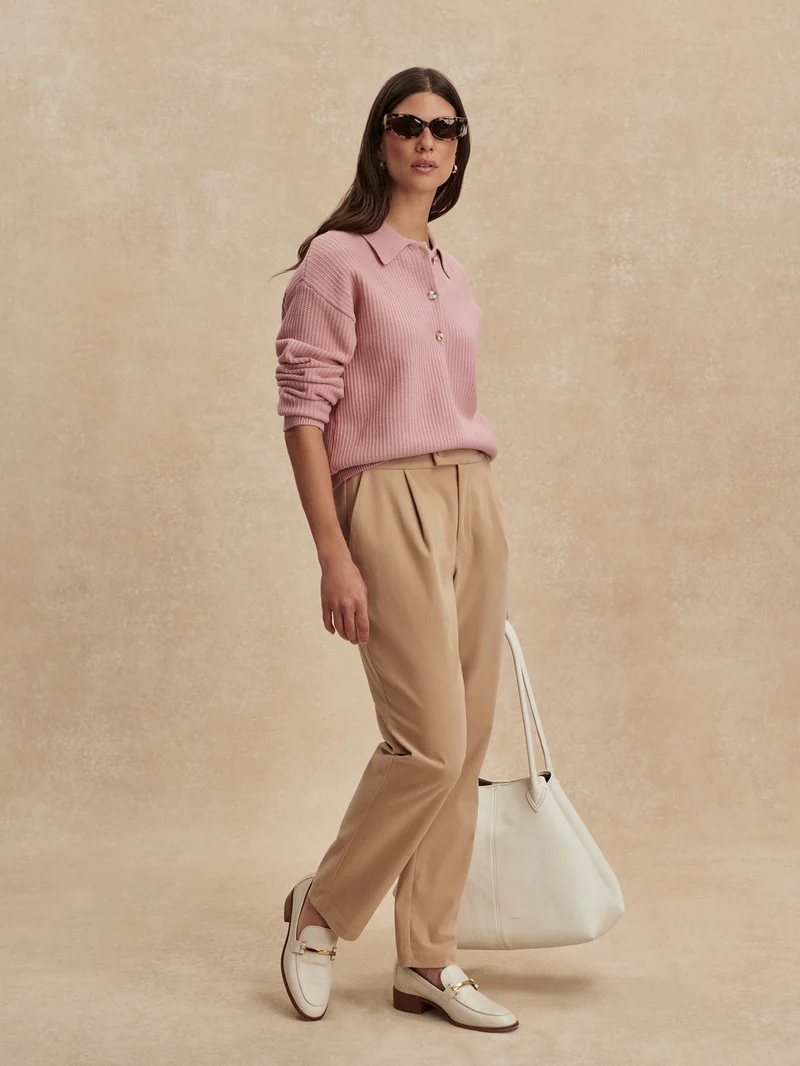 Stretch Needle Cord Tapered Trouser Regular