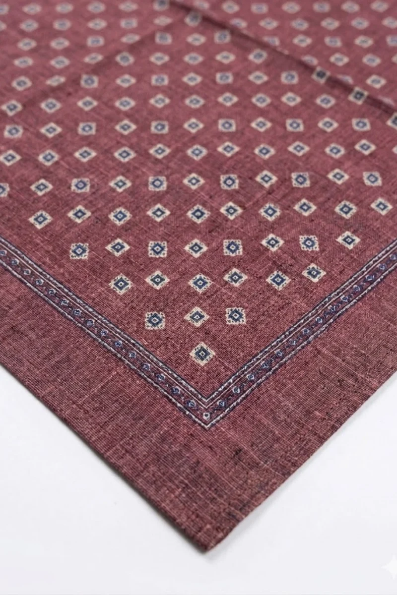Foulard Causal in Cotone a Fantasia - FANT. BORDEAUX
