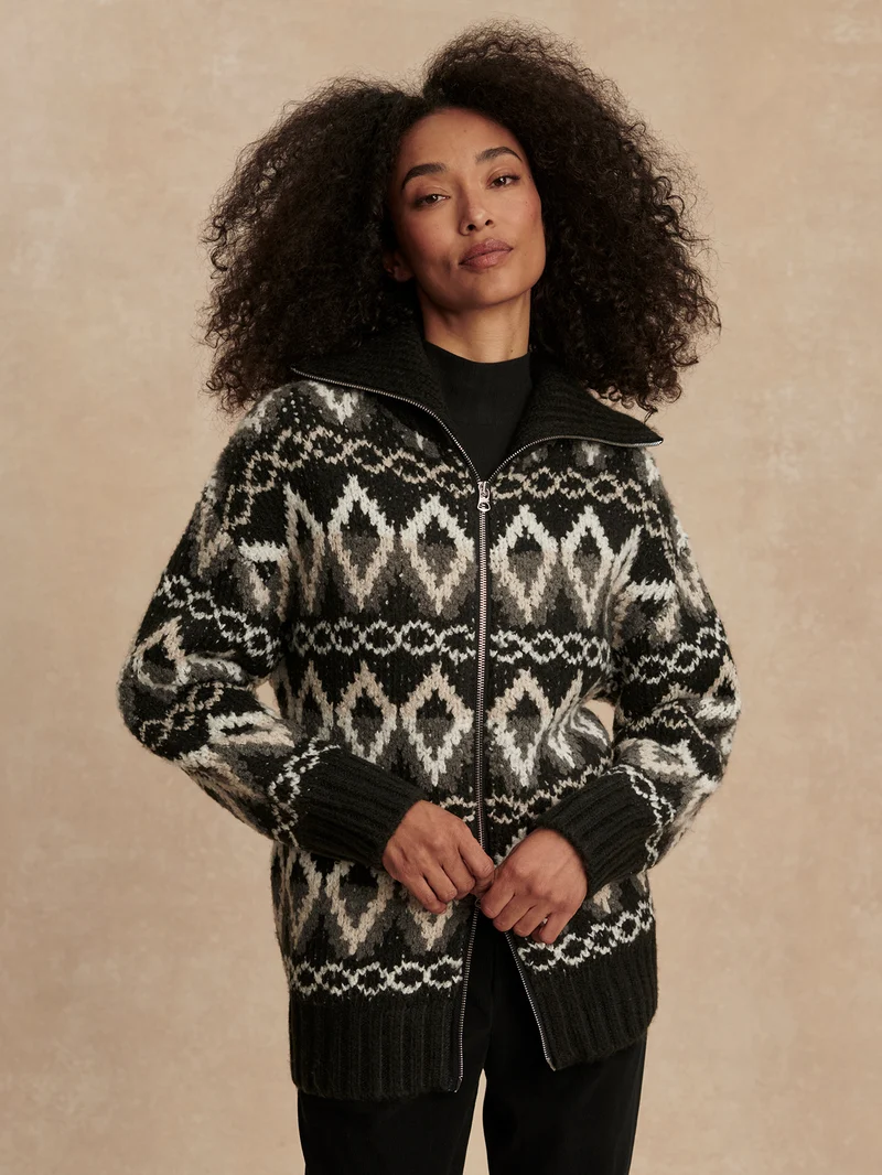Brooke Fairisle Knit Jacket