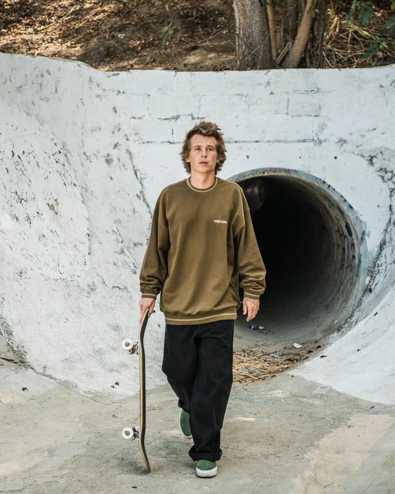 K Stone Sweatshirt - Sage Leaf