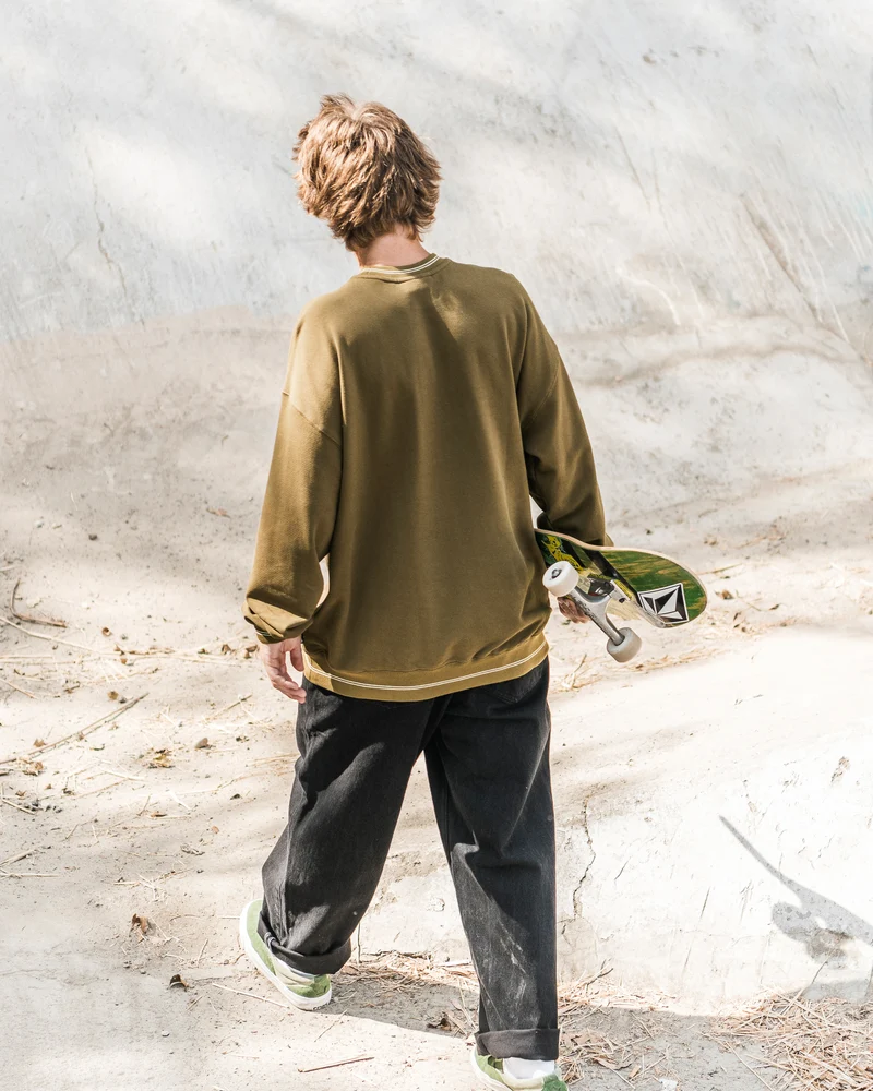 K Stone Sweatshirt - Sage Leaf