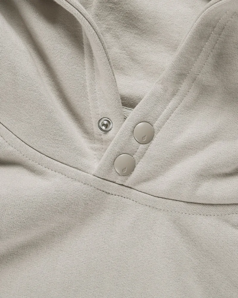 Costus Fleece Kapuzenpullover - Stone