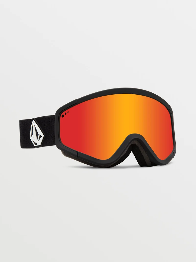 Attunga Matte Black Goggle (+Bonus Brillenglas - Yellow) - Red Chrome