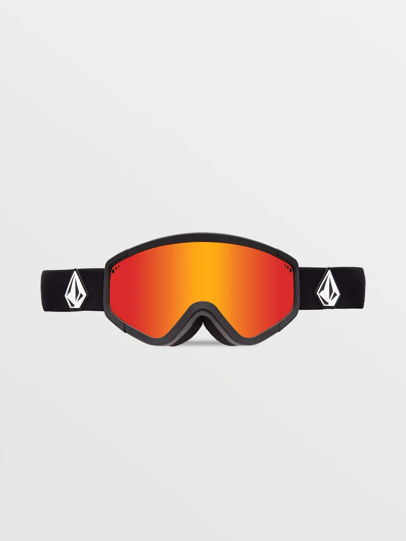 Attunga Matte Black Goggle (+Bonus Brillenglas - Yellow) - Red Chrome