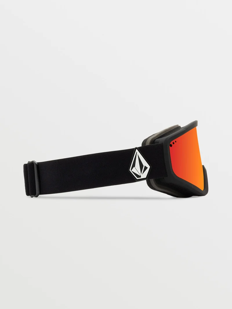 Attunga Matte Black Goggle (+Bonus Brillenglas - Yellow) - Red Chrome