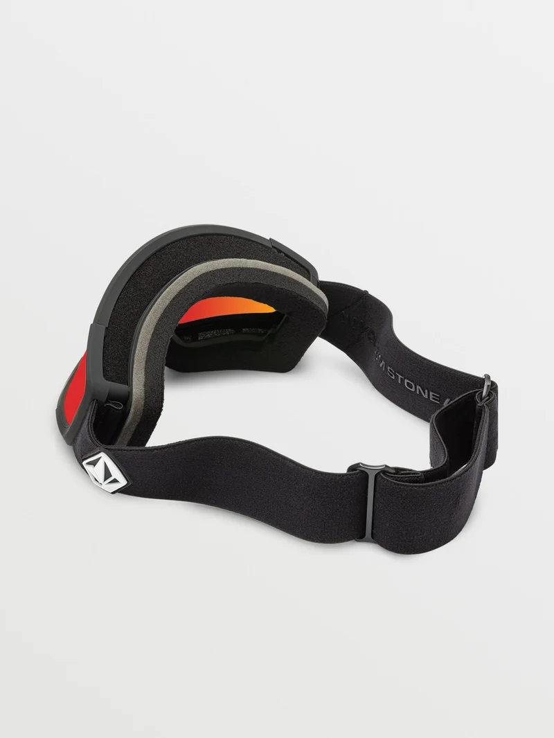 Attunga Matte Black Goggle (+Bonus Brillenglas - Yellow) - Red Chrome