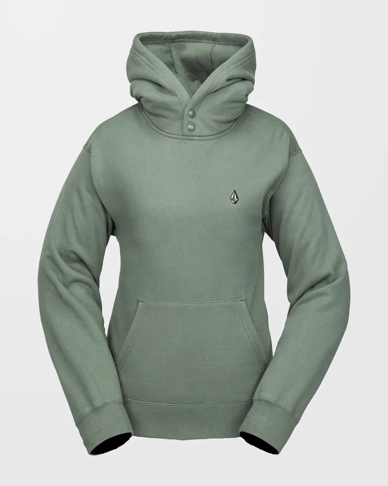 Costus Fleece Kapuzenpullover - Lichen Green
