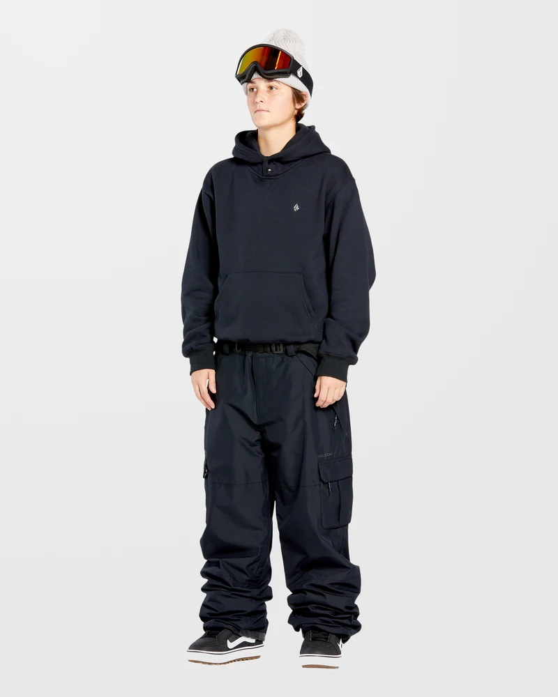 Costus Fleece Kapuzenpullover - Black
