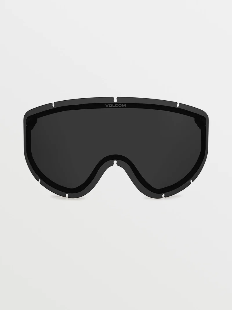 Footprints Matte White Stone Goggle (+Bonus Brillenglas - Dark grey) - Ice Chrome