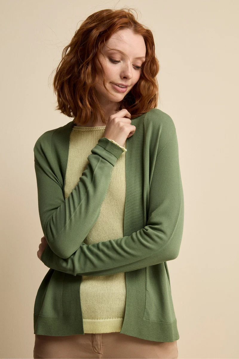 Cardigan aperto - KAKI