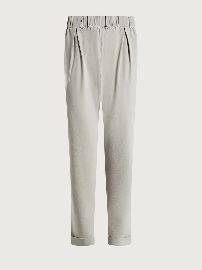 Lightweight Stretch Pleated Travel Pant Long
