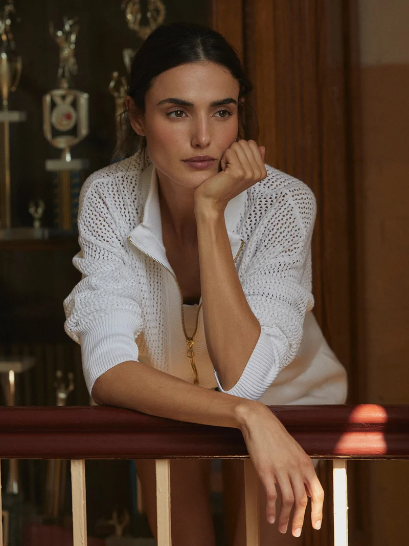 Aurora Half Zip Knit