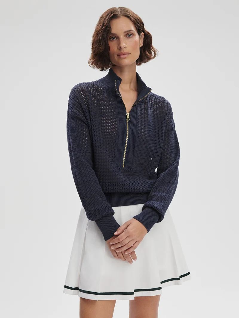 Aurora Half Zip Knit