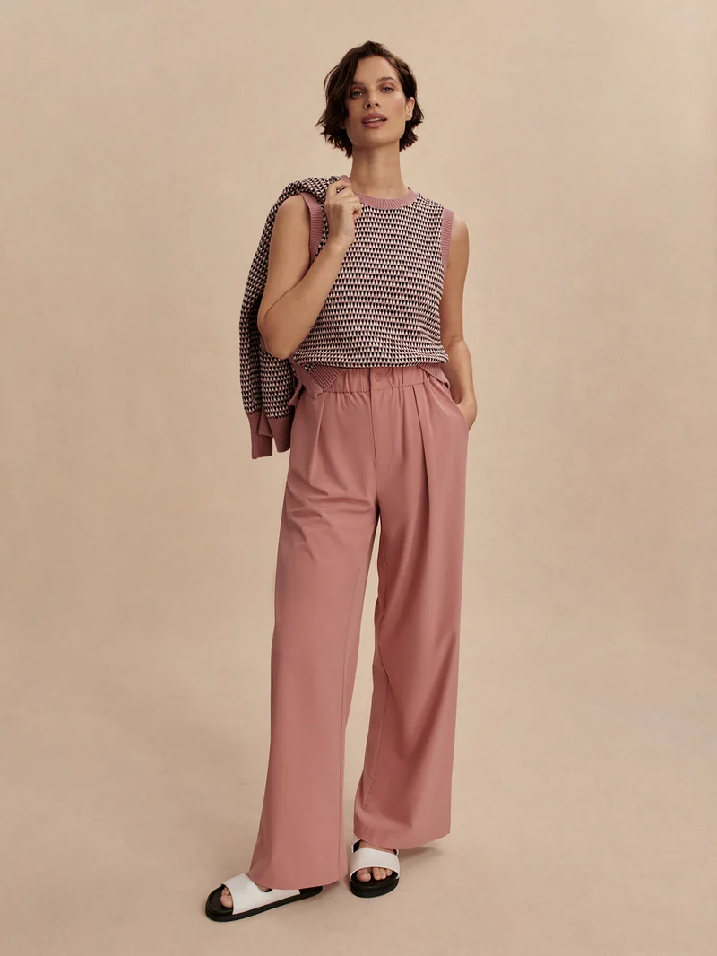 Lightweight Stretch Wide Leg Travel Pant Regular