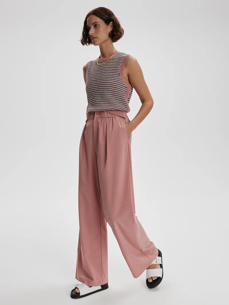 Lightweight Stretch Wide Leg Travel Pant Regular