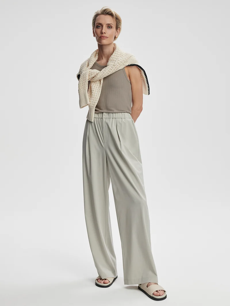 Lightweight Stretch Wide Leg Travel Pant Regular