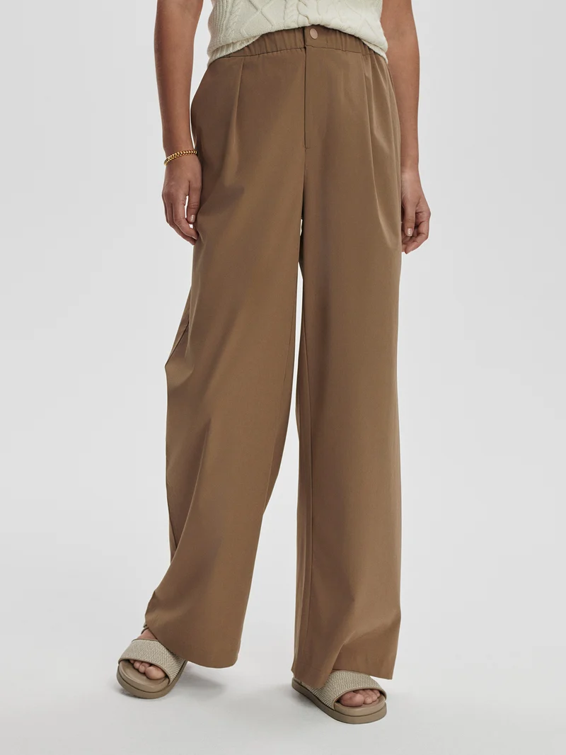 Lightweight Stretch Wide Leg Travel Pant Long
