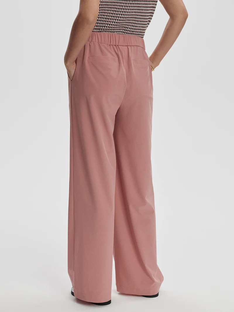 Lightweight Stretch Wide Leg Travel Pant Long