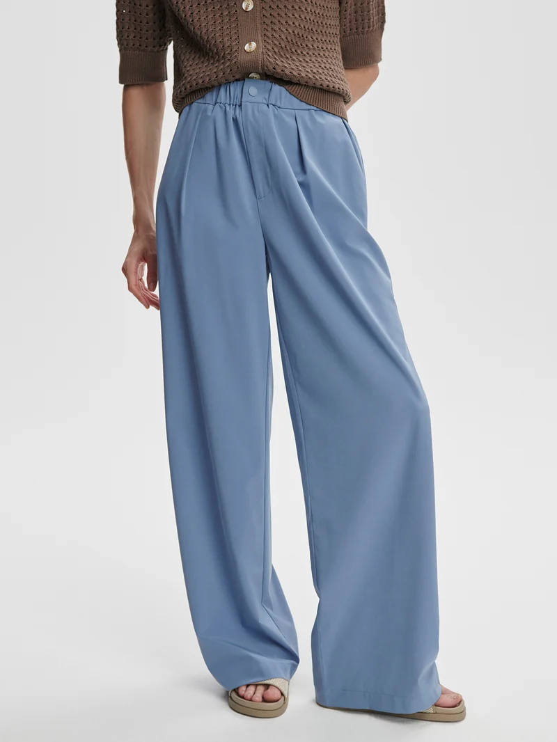 Lightweight Stretch Wide Leg Travel Pant Long