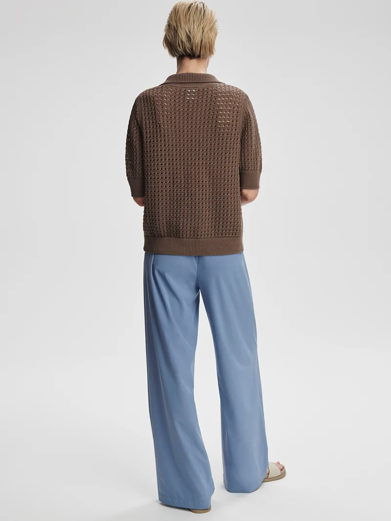 Lightweight Stretch Wide Leg Travel Pant Long