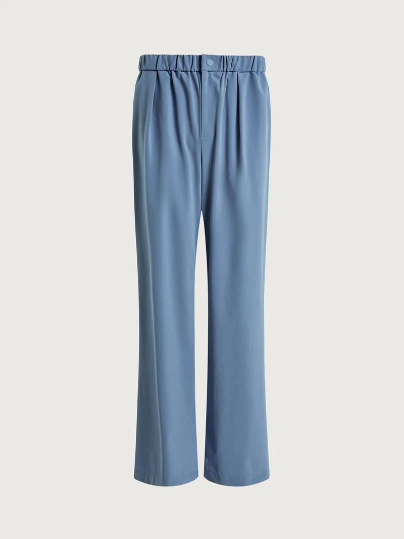 Lightweight Stretch Wide Leg Travel Pant Long