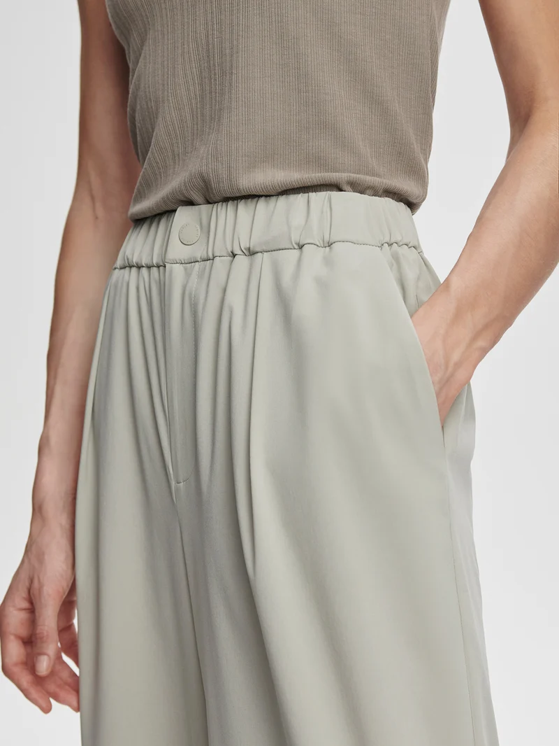 Lightweight Stretch Wide Leg Travel Pant Long