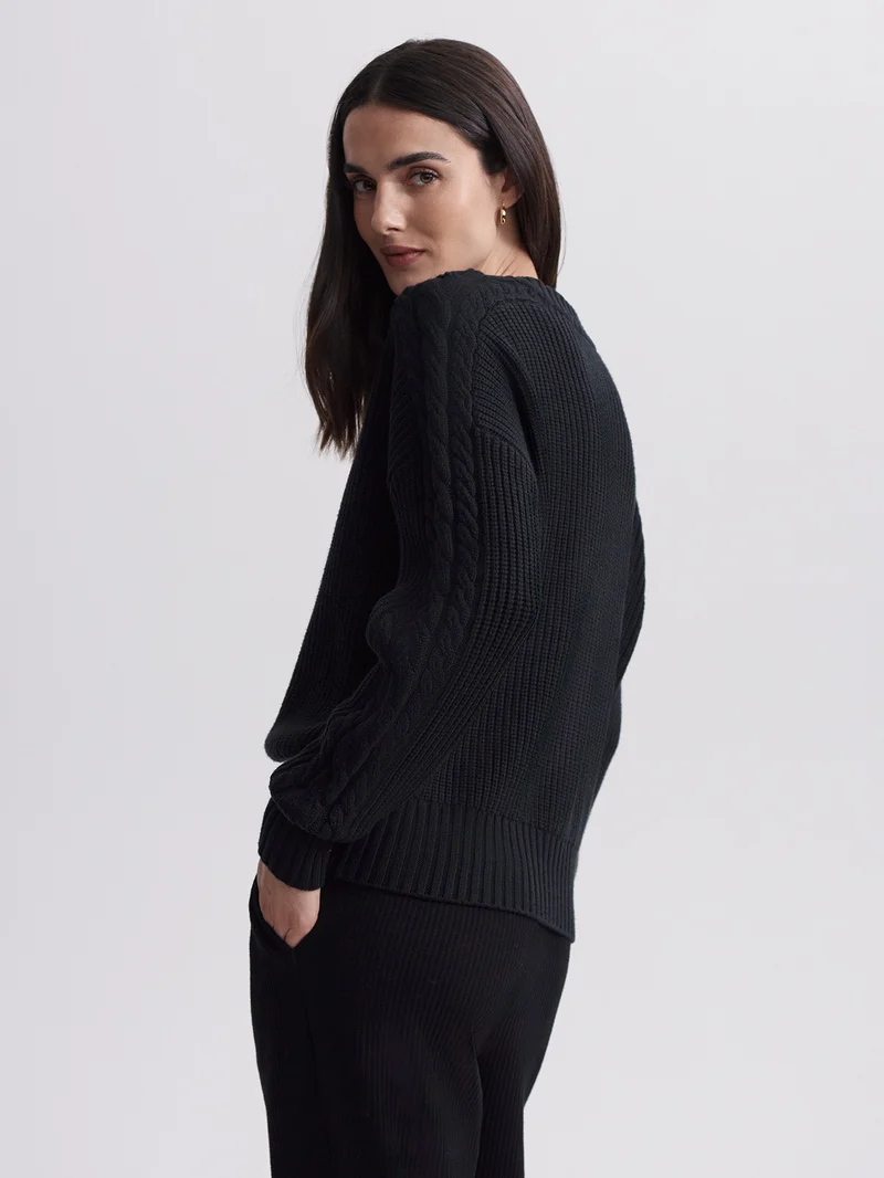 Vera Button Neck Sweater