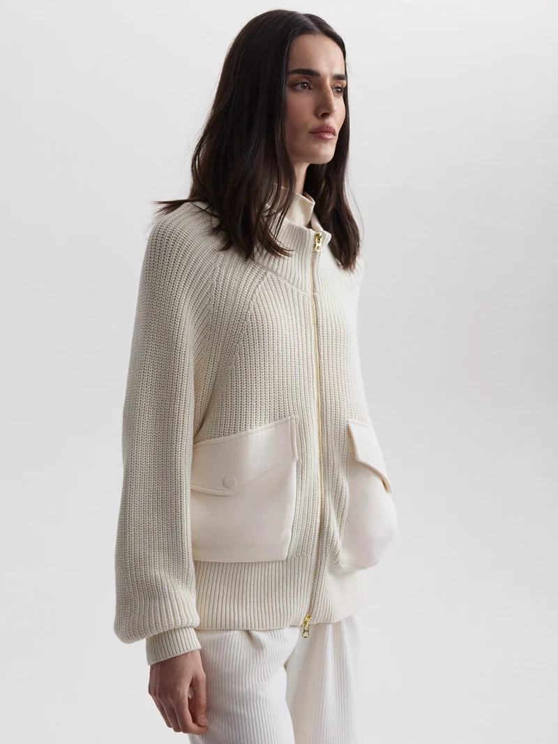 Tessa Zip-Through Knit Jacket
