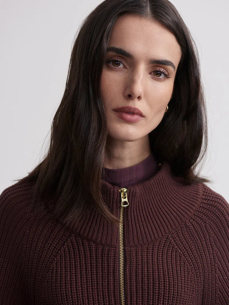 Tessa Zip-Through Knit Jacket