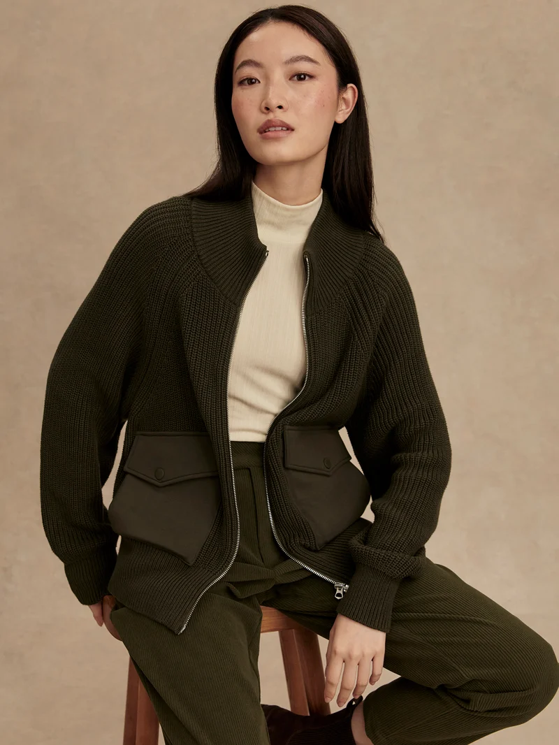 Tessa Zip-Through Knit Jacket