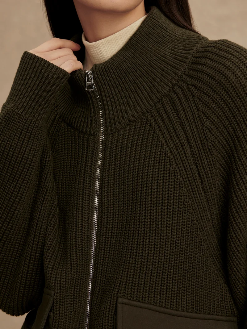 Tessa Zip-Through Knit Jacket